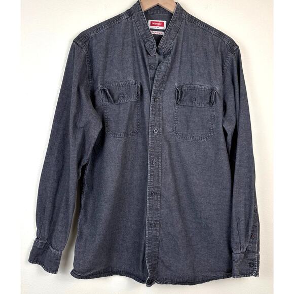 Wrangler Men's Button Down Long Sleeve Shirt - Picture 1 of 7